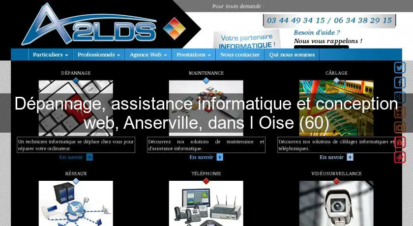 Dépannage, assistance informatique et conception web, Anserville, dans l'Oise (60)