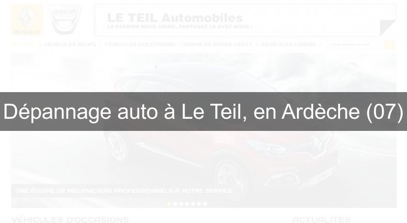 Dépannage auto à Le Teil, en Ardèche (07) Dépannage auto à Le Teil, en Ardèche (07)