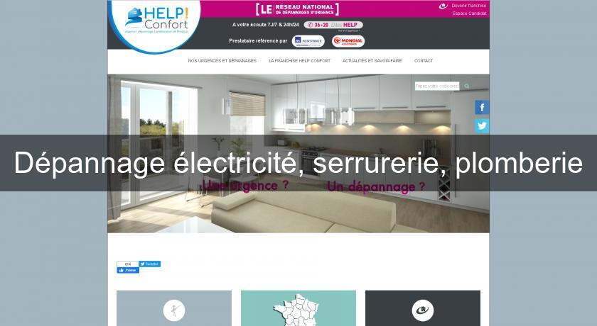 Dépannage électricité, serrurerie, plomberie Dépannage électricité, serrurerie, plomberie