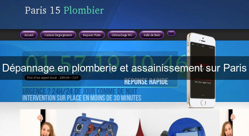 Dépannage en plomberie et assainissement sur Paris Dépannage en plomberie et assainissement sur Paris