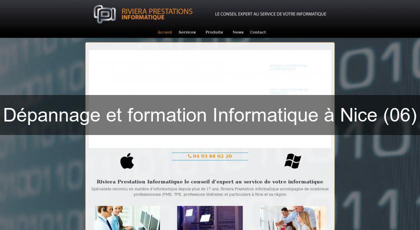 Dépannage et formation Informatique à Nice (06)