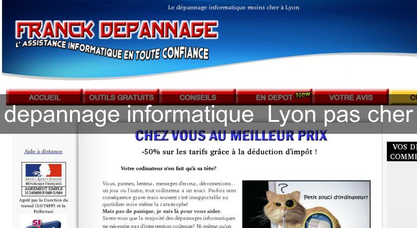 depannage informatique  Lyon pas cher