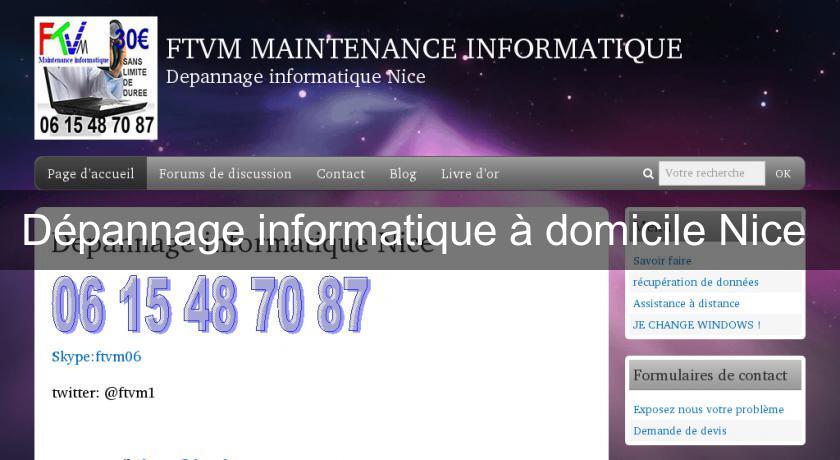 Dépannage informatique à domicile Nice 