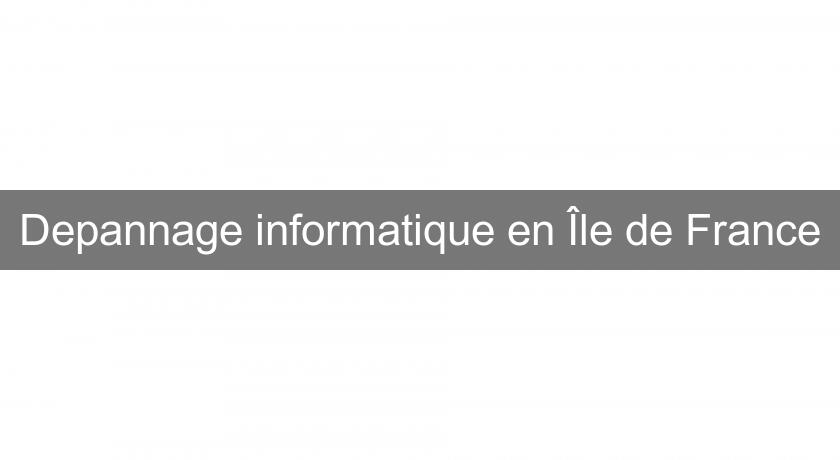 Depannage informatique en Île de France Depannage informatique en Île de France
