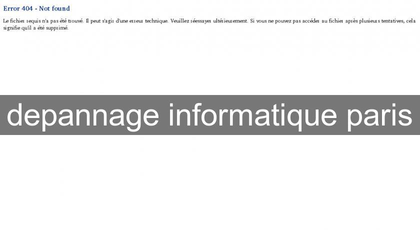 depannage informatique paris