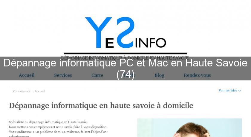 Dépannage informatique PC et Mac en Haute Savoie (74)