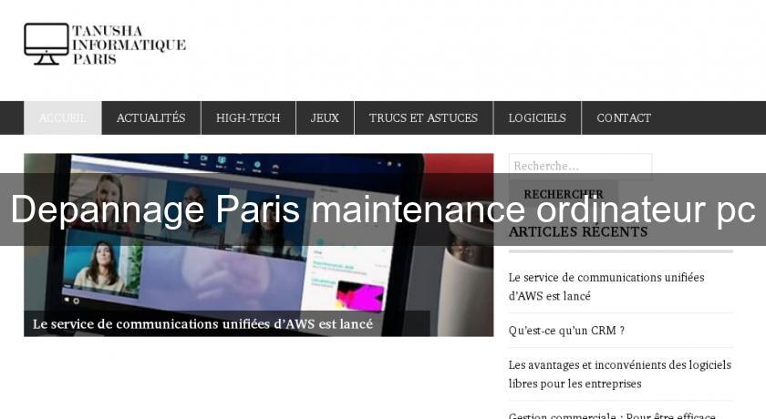 Depannage Paris maintenance ordinateur pc Depannage Paris maintenance ordinateur pc