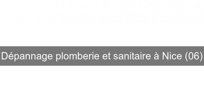 Dépannage plomberie et sanitaire à Nice (06) Dépannage plomberie et sanitaire à Nice (06)