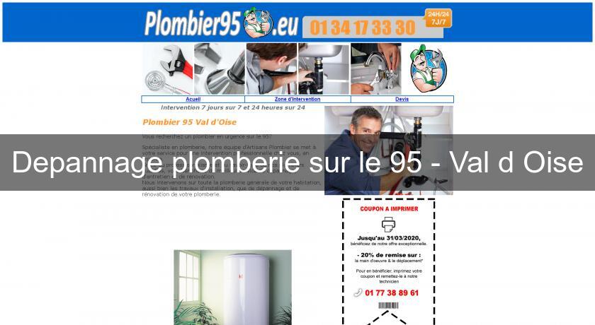 Depannage plomberie sur le 95 - Val d'Oise Depannage plomberie sur le 95 - Val d'Oise