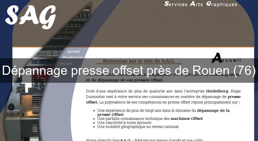 Dépannage presse offset près de Rouen (76)