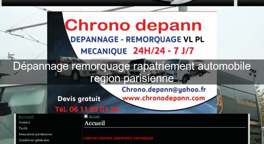Dépannage remorquage rapatriement automobile region parisienne Dépannage remorquage rapatriement automobile region parisienne
