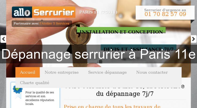 Dépannage serrurier à Paris 11e Dépannage serrurier à Paris 11e