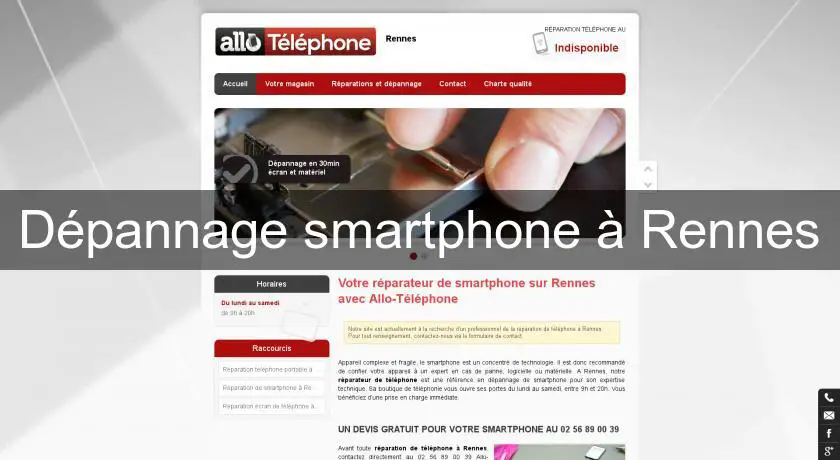 Dépannage smartphone à Rennes