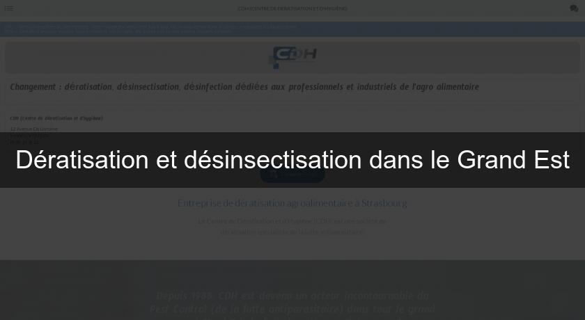 Dératisation et désinsectisation dans le Grand Est