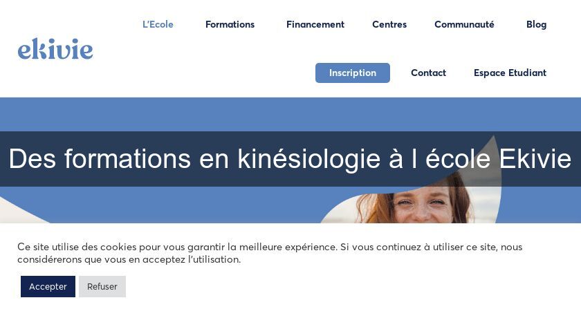 Des formations en kinésiologie à l'école Ekivie