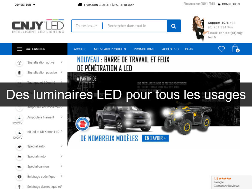 Des luminaires LED pour tous les usages