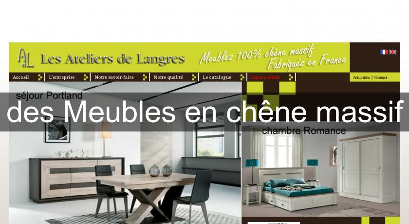 des Meubles en chêne massif des Meubles en chêne massif