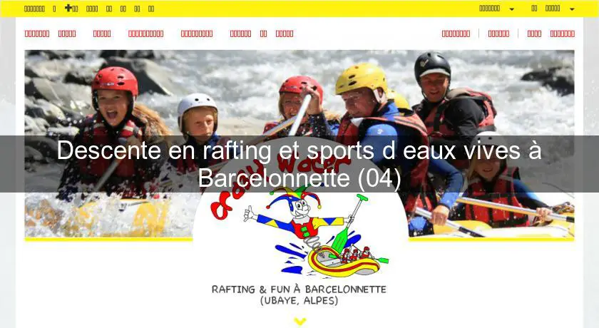 Descente en rafting et sports d'eaux vives à Barcelonnette (04)