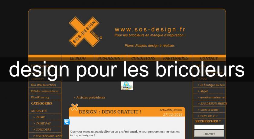 design pour les bricoleurs design pour les bricoleurs