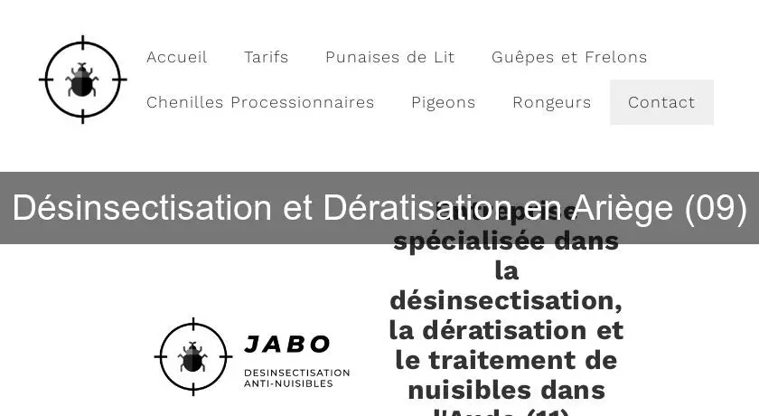 Désinsectisation et Dératisation en Ariège (09)