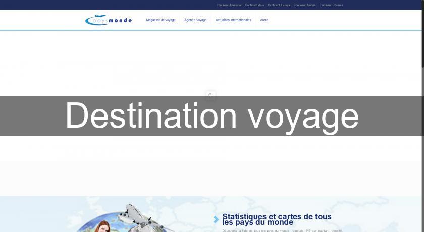 Destination voyage