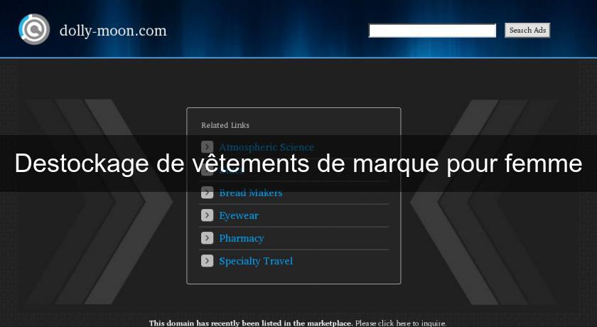 Destockage de vêtements de marque pour femme