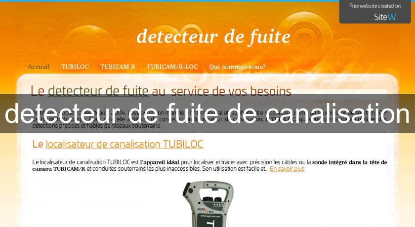 detecteur de fuite de canalisation detecteur de fuite de canalisation