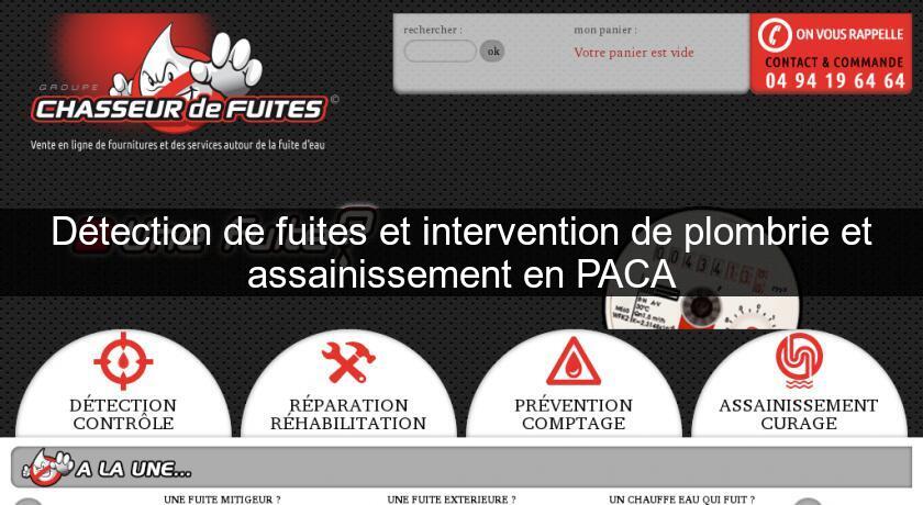 Détection de fuites et intervention de plombrie et assainissement en PACA