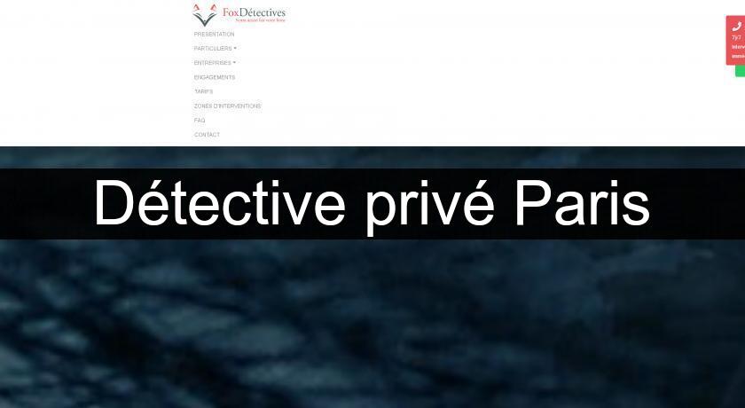 Détective privé Paris