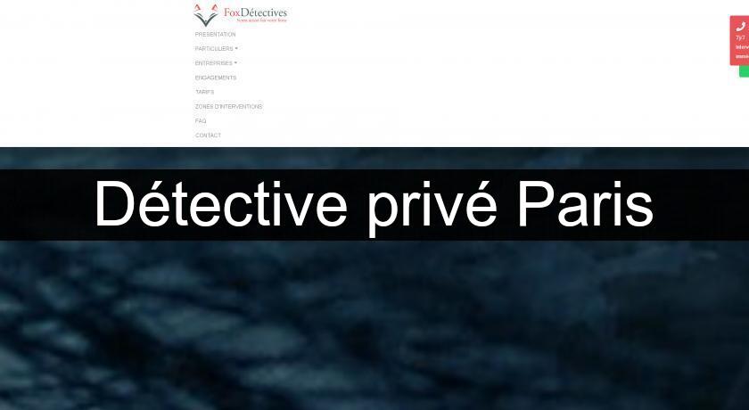 Détective privé Paris Détective privé Paris