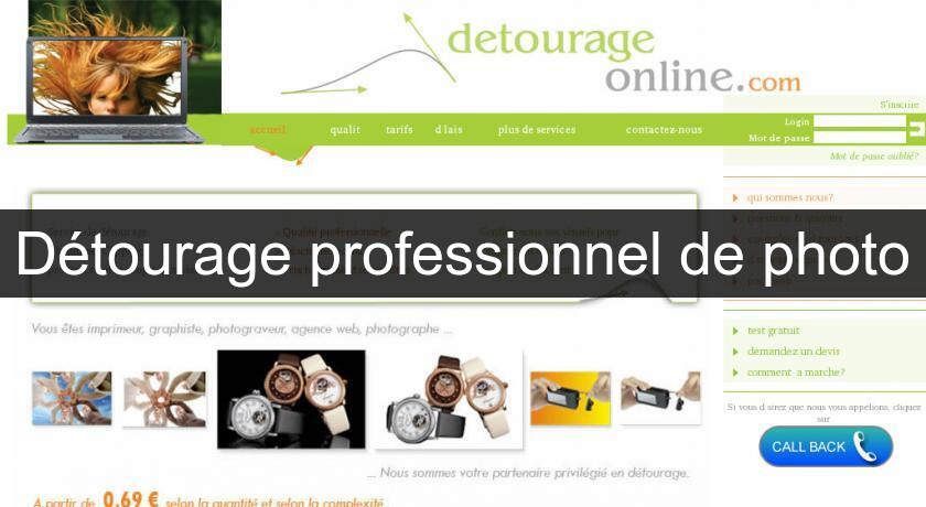 Détourage professionnel de photo