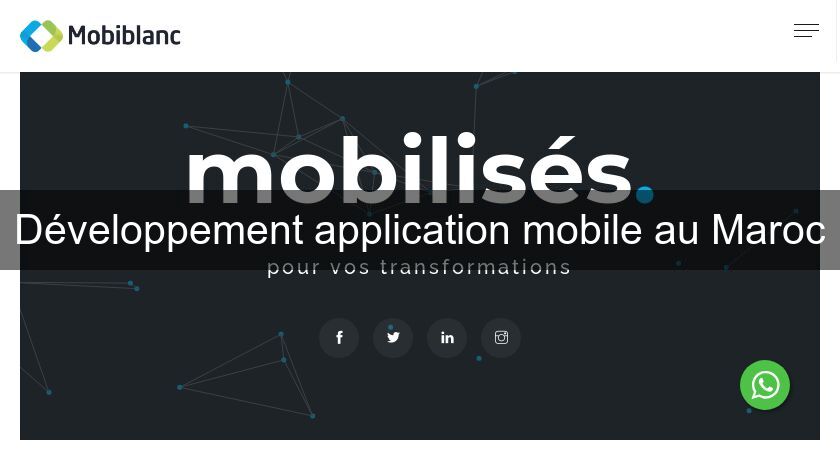 Développement application mobile au Maroc