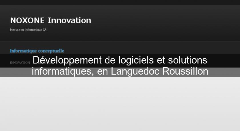 Développement de logiciels et solutions informatiques, en Languedoc Roussillon