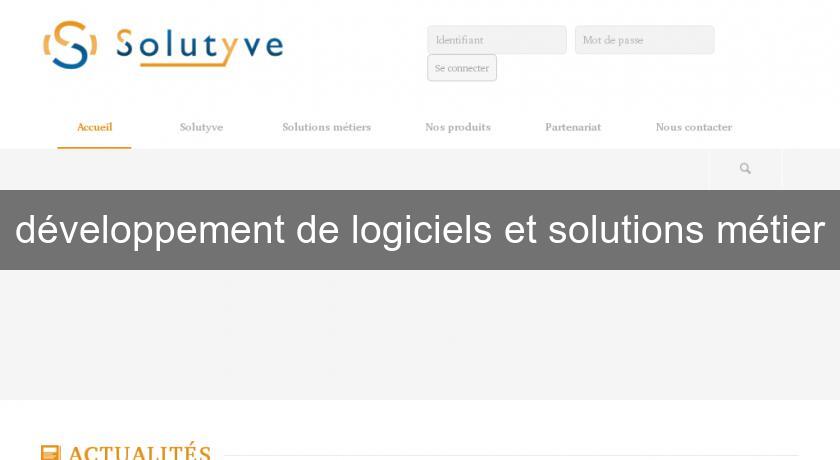 développement de logiciels et solutions métier