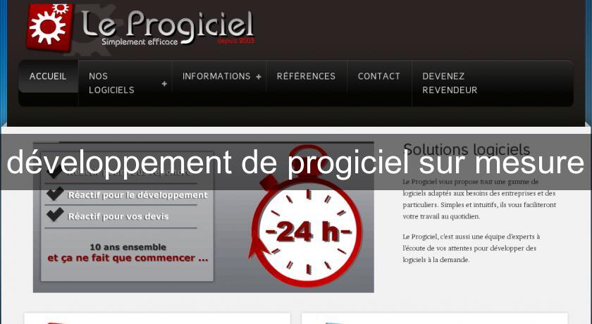 développement de progiciel sur mesure