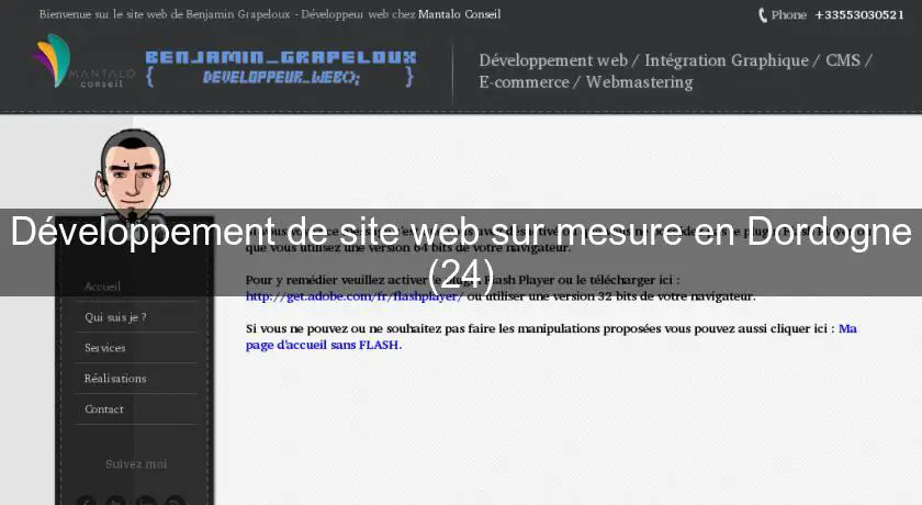 Développement de site web sur mesure en Dordogne (24)