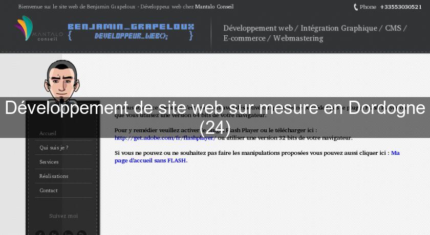 Développement de site web sur mesure en Dordogne (24) Développement de site web sur mesure en Dordogne (24)