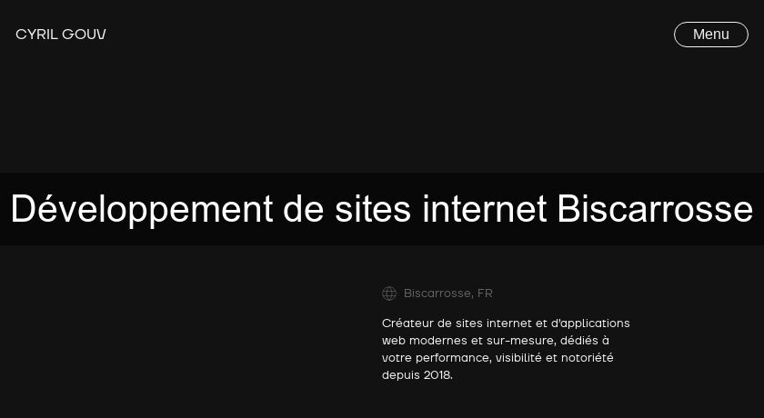Développement de sites internet Biscarrosse