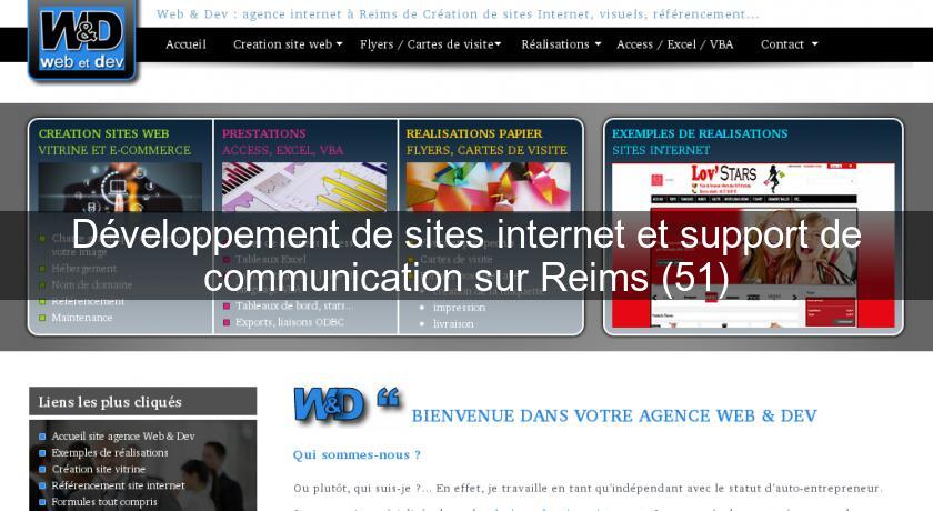 Développement de sites internet et support de communication sur Reims (51) Développement de sites internet et support de communication sur Reims (51)