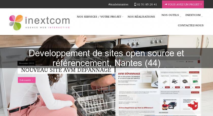 Developpement de sites open source et référencement, Nantes (44) Developpement de sites open source et référencement, Nantes (44)