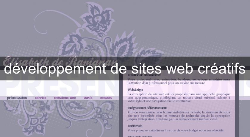 développement de sites web créatifs développement de sites web créatifs