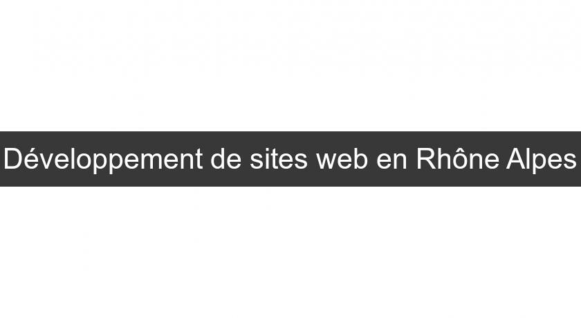 Développement de sites web en Rhône Alpes