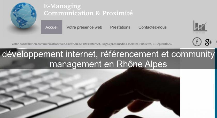 développement internet, référencement et community management en Rhône Alpes développement internet, référencement et community management en Rhône Alpes