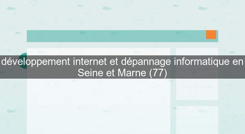 développement internet et dépannage informatique en Seine et Marne (77)