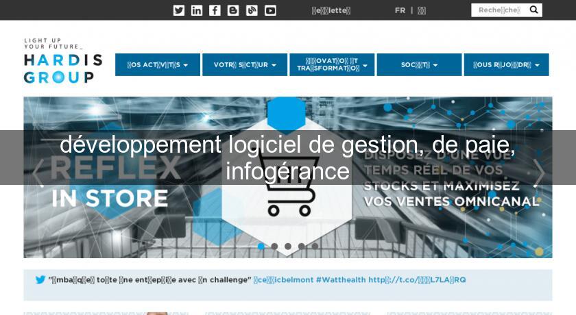 développement logiciel de gestion, de paie, infogérance développement logiciel de gestion, de paie, infogérance