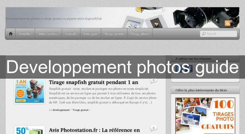 Developpement photos guide Developpement photos guide