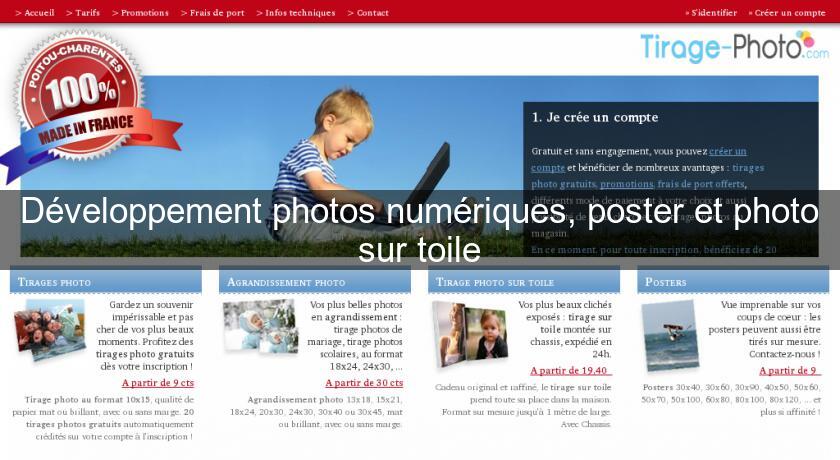 Développement photos numériques, poster et photo sur toile Développement photos numériques, poster et photo sur toile