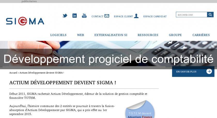 Développement progiciel de comptabilité