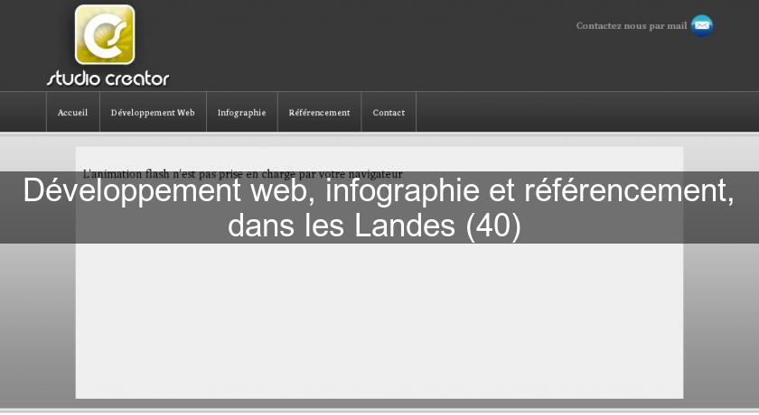 Développement web, infographie et référencement, dans les Landes (40) Développement web, infographie et référencement, dans les Landes (40)