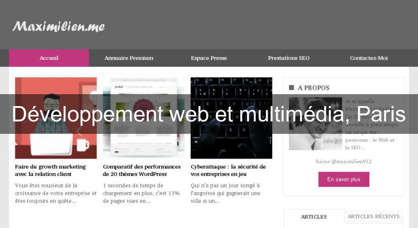 Développement web et multimédia, Paris Développement web et multimédia, Paris